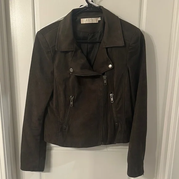ASTR Suede Women's Charcoal Jacket, size M, Good condition - Picture 2 of 6